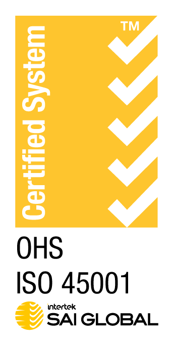 ISO 45001 Health and safety certified